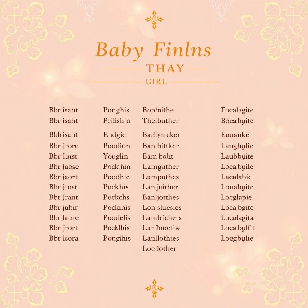 ชื่อมงคลสำหรับลูกสาว ที่จะนำพาโชคลาภ